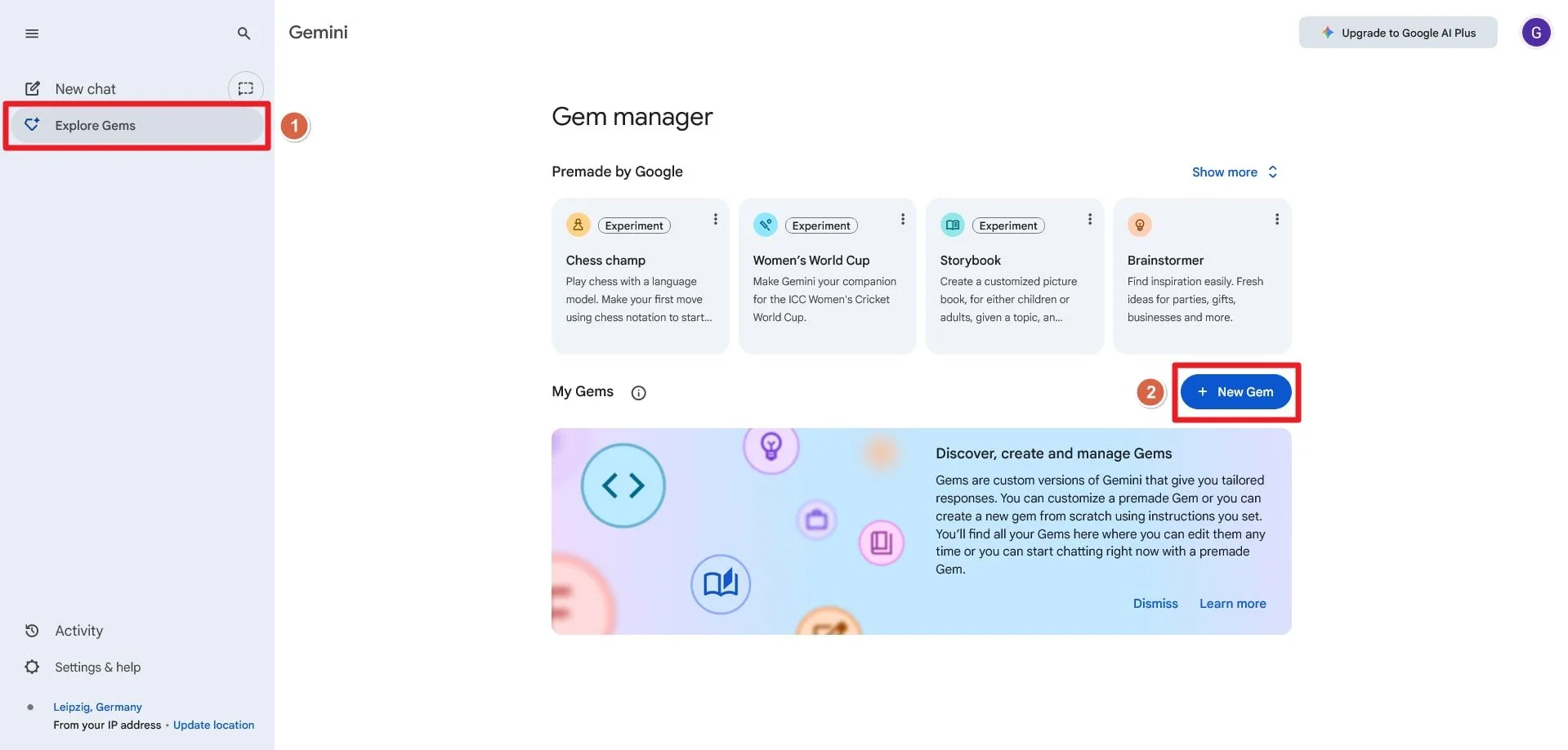 Gems در Gemini